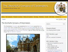 Tablet Screenshot of clockmakers.org
